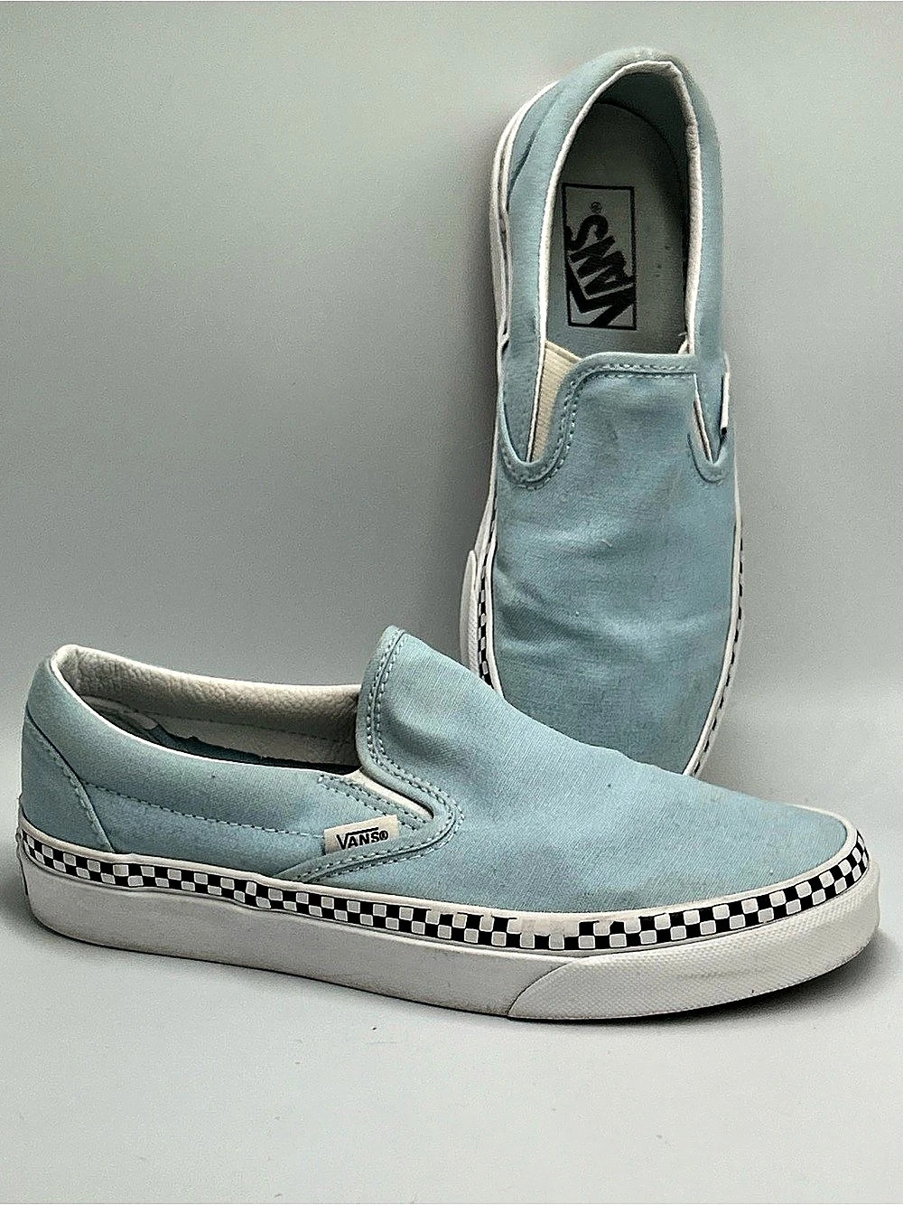 Vans Classic Slip-On Checkered Slip-On Sneakers Blue US 7